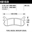 Load image into Gallery viewer, Hawk 03-05 Mazda Miata Rear ER-1 Brake Pad Set - Main Product View