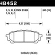 Load image into Gallery viewer, Hawk 03-05 WRX D1004 HPS Street Rear Brake Pads - Main Product View