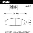 Load image into Gallery viewer, Hawk 03-11 Ford Crown Victoria HPS 5.0 Front Brake Pads - Main Product View