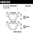 Load image into Gallery viewer, Hawk 04-10 BMW 535i/545i/550i / 04-10 645Ci/650i/02-09 745i/745Li/750 Perf Ceramic Street Brake Pads - Main Product View