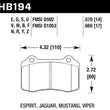 Load image into Gallery viewer, Hawk 04-11 Chry 300C/06-14 Jeep Grand Cherokee SRT-8 /10-14 Chevy Camaro SS Race DTC-30 Brake Pads - Main Product View