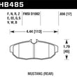 Load image into Gallery viewer, Hawk 05-07 Ford Mustang GT &amp; V6 Performance Ceramic Street Rear Brake Pads - Main Product View