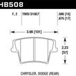 Load image into Gallery viewer, Hawk 05-10 Chrysler 300 (except SRT8) / 08-10 Dodge Challenger SE/RT HPS 5.0 Brake Pads - Main Product View