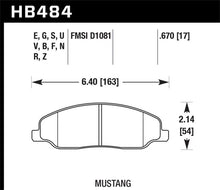 Load image into Gallery viewer, Hawk 05-10 Ford Mustang GT &amp; V6 / 07-08 Shelby GT HP+ Street Front Brake Pads - Main Product View