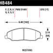 Load image into Gallery viewer, Hawk 05-10 Ford Mustang GT &amp; V6 / 07-08 Shelby GT Performance Ceramic Street Front Brake Pads - Main Product View
