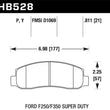 Load image into Gallery viewer, Hawk 05-11 F-250/F-350 Super Duty Pickup / 11 F-550 Super Duty Pickup Front LTS Street Brake Pads - Main Product View