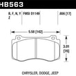 Load image into Gallery viewer, Hawk 06-07 Dodge Magnum SRT8 / 06-09 Challenger SRT8 / 05-07/09 Chrysler 300 C SRT8 HP Plus Street F - Side View