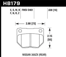 Load image into Gallery viewer, Hawk 06-07 WRX HP+ Street Rear Brake Pads - Main Product View