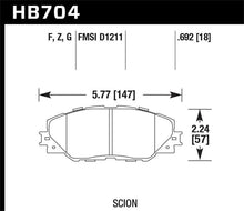 Load image into Gallery viewer, Hawk 06-09 Toyota RAV4 / 10-13 Toyota Matrix Performance Ceramic Front Brake Pads - Main Product View