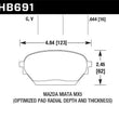 Load image into Gallery viewer, Hawk 06-14 Mazda MX-5 DTC-60 Race Front Brake Pads - Main Product View