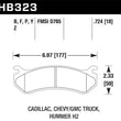 Load image into Gallery viewer, Hawk 06 Chevy Avalanche 2500 / GMC Truck / Hummer Super Duty Street Rear Brake Pads - Side View