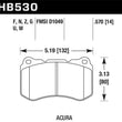 Load image into Gallery viewer, Hawk 07-08 Acura TL 3.5L / 04-08 TL 3.2L Type S HPS Street Front Brake Pads - Main Product View