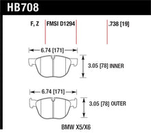 Load image into Gallery viewer, Hawk 07-08 BMW X5 3.0si/4.8i / 09-13 X5 Xdrive / 08-13 X6 Xdrive Perf Ceramic Frt Street Brake Pads - Main Product View