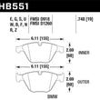 Load image into Gallery viewer, Hawk 07-09 BMW 335d/335i/335xi / 08-09 328i/M3 Blue 9012 Race Front Brake Pads - Main Product View