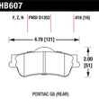Load image into Gallery viewer, Hawk 08-09 Pontiac G8 3.6 Base/6.0 HPS Street Rear Brake Pads - Main Product View