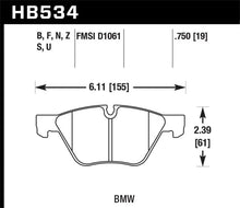 Load image into Gallery viewer, Hawk 08-12 BMW 128i /06 325i/325Xi /07 328i/328Xi /06 330i/330Xi Front DTC-70 Race Brake Pads - Main Product View