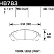 Load image into Gallery viewer, Hawk 08-16 Toyota Highlander LTS Street Front Brake Pads - Main Product View