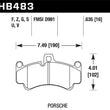 Load image into Gallery viewer, Hawk 08 Porsche 911 Targa 4/4S/03-05 911 GT2/04-08 GT3/07-08 Turbo DTC-70 Race Front Brake Pads - Main Product View