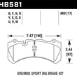 Load image into Gallery viewer, Hawk 09 Nissan GT-R R35 HP+ Street Front Brake Pads - Main Product View