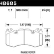 Load image into Gallery viewer, Hawk 10-11 Range Rover/Range Rover Sport Supercharged Performance Ceramic Street Front Brake Pads - Main Product View