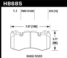 Load image into Gallery viewer, Hawk 10-11 Range Rover/Range Rover Sport Supercharged LTS Front Brake Pads - Main Product View