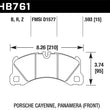 Load image into Gallery viewer, Hawk 10-13 Porsche Panamera / 12-15 Cayenne  Performance Ceramic Luxury &amp; Touring Front Brake Pad - Main Product View