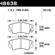 Load image into Gallery viewer, Hawk 10-15 Chevrolet Camaro HPS 5.0 Front Brake Pads - Main Product View