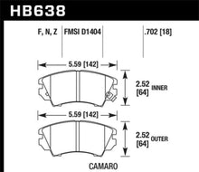 Load image into Gallery viewer, Hawk 10-15 Chevrolet Camaro HPS 5.0 Front Brake Pads - Main Product View