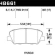 Load image into Gallery viewer, Hawk 10 Hyundai Genesis Coupe (w/o Brembo Breaks) HPS Street Front Brake Pads - Main Product View