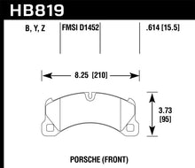 Load image into Gallery viewer, Hawk 11-13 Porsche Cayenne HPS 5.0 Front Brake Pads - Main Product View