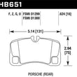Load image into Gallery viewer, Hawk 12-13 Porsche 911 Turbo HPS 5.0 Rear Brake Pads - Main Product View