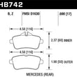 Load image into Gallery viewer, Hawk 12-15 Mercedes-Benz ML350/550 HPS 5.0 Rear Brake Pads - Main Product View