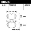 Load image into Gallery viewer, Hawk 12-17 BMW M6 / 14-17 BMW M6 Gran Coupe / 13-16 BMW M5 HPS 5.0 Rear Brake Pads - Main Product View