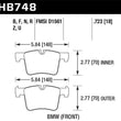 Load image into Gallery viewer, Hawk 13-14 BMW 328i/328i xDrive / 2014 428i/428i xDrive HPS Front Brake Pads - Side View