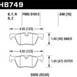Load image into Gallery viewer, Hawk 13-14 BMW 328i/328i xDrive / 2014 428i/428i xDrive HP Plus Rear Brake Pads - Side View