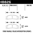 Load image into Gallery viewer, Hawk 13-16 Ford Taurus SHO / 13-16 Lincoln MKS HPS 5.0 Front Brake Pads - Side View