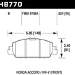 Load image into Gallery viewer, Hawk 13-17 Honda Accord HPS 5.0 Front Brake Pads - Main Product View