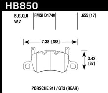 Load image into Gallery viewer, Hawk 14-17 Porsche 911 GT3 DTC-60 Race Rear Brake Pads - Main Product View