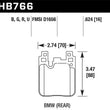 Load image into Gallery viewer, Hawk 14-20 BMW 2-Series / 12-18 BMW 3-Series Performance Ceramic Street Rear Brake Pads - Main Product View