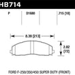 Load image into Gallery viewer, Hawk 15-17 Ford F-250/350 LTS Street Front Brake Pads - Side View