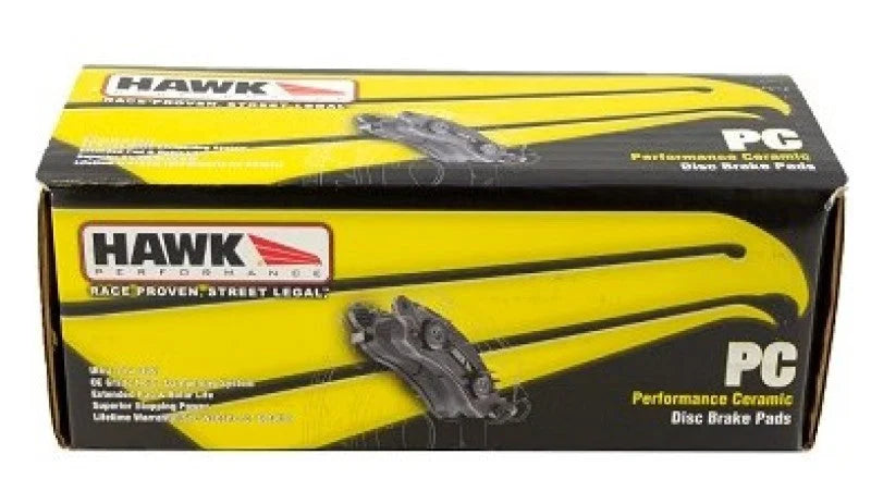 Hawk 15-17 Ford Mustang Performance Ceramic Rear Brake Pads - Installation View