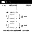 Load image into Gallery viewer, Hawk 15-20 Ford Mustang GT 5.0L / 16-17 Mustang Brembo Package DTC-30 Race Rear Brake Pads - Side View
