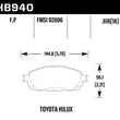 Load image into Gallery viewer, Hawk 16-17 Toyota Hilux Street Super Duty Front Brake Pads - Side View