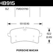 Load image into Gallery viewer, Hawk 16-18 Porsche Macan HPS 5.0 Street Rear Brake Pads - Main Product View