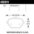 Load image into Gallery viewer, Hawk 17-18 Mercedes-Benz E43 AMG 4Matic 3.0L/ 2018 Mercedes-Benz E400 HPS 5.0 Street Rear Brake Pads - Main Product View