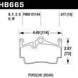 Load image into Gallery viewer, Hawk 17-20 Porsche 718 Boxster 2.0L Base Exc.Ceramic Composite Brakes Rear ER-1 Brake Pads - Main Product View