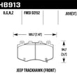 Load image into Gallery viewer, Hawk 18-19 Jeep Grand Cherokee Performance Ceramic Street Front Brake Pads - Main Product View