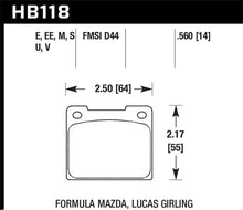 Load image into Gallery viewer, Hawk 1978 Volvo 242 Black Race Front Brake Pads - Side View