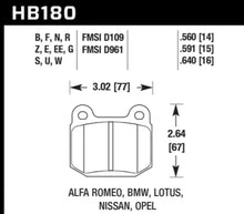 Load image into Gallery viewer, Hawk 1984-1986 Alfa Romeo GTV-6 2.5 HPS 5.0 Front Brake Pads - Detail View