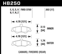 Load image into Gallery viewer, Hawk 1998-2002 Chevrolet Camaro SS 5.7 HPS 5.0 Rear Brake Pads - Main Product View